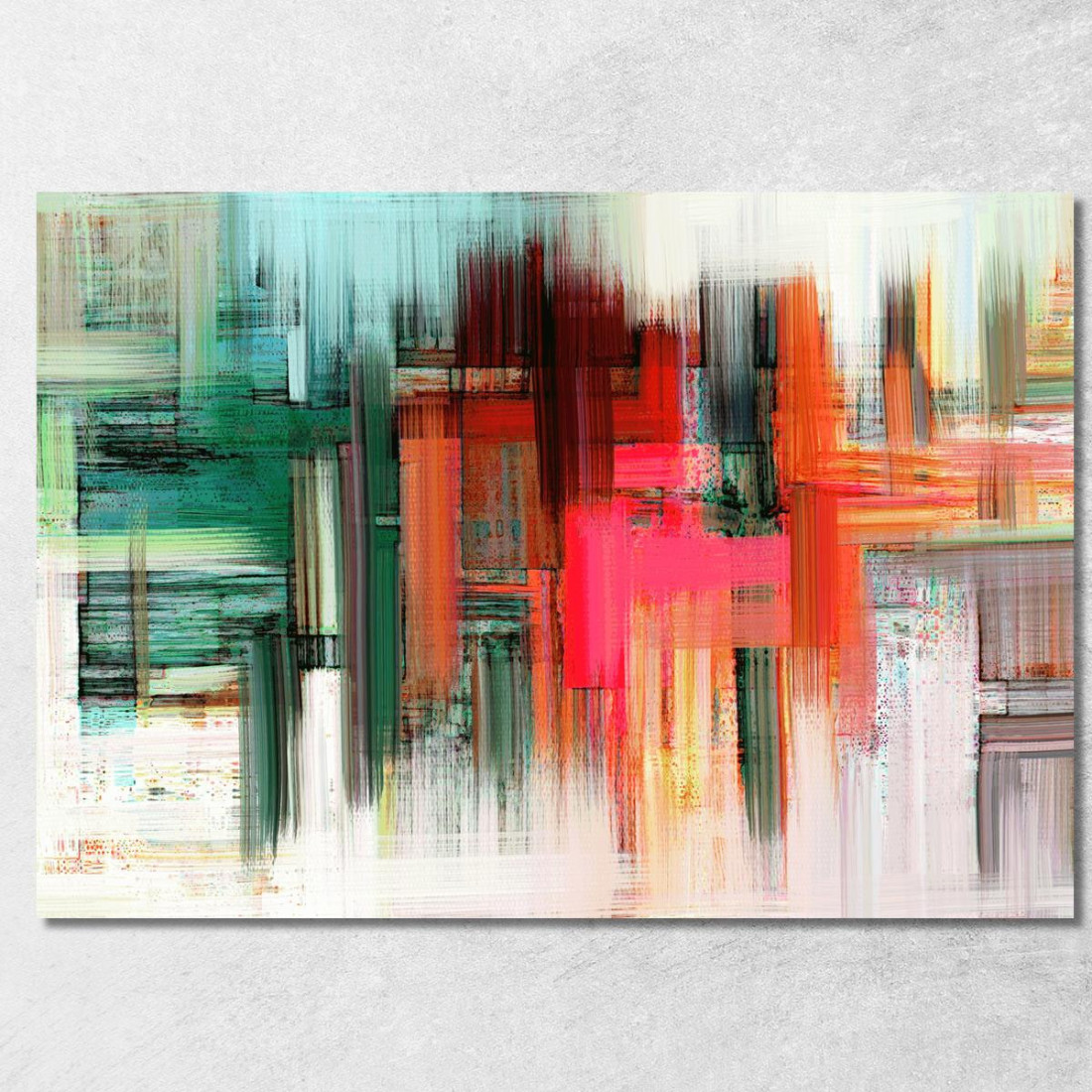 Quadro Astratto Multicolore Con Pennellate Moderne abs57 quadro stampato su tela Quadro Astratto Multicolore Con Pennellate Moderne abs57 quadro stampato su tela