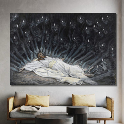 Gesù Servito Dagli Angeli James Tissot jts40 quadro stampato su tela