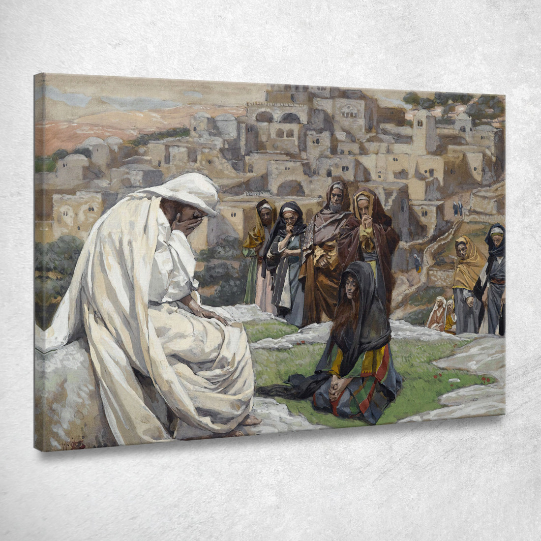 Gesù Pianse James Tissot jts42 quadro stampato su tela Gesù Pianse James Tissot jts42 quadro stampato su tela