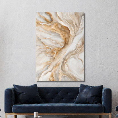 Quadro Moderno Effetto Marmo Beige E Bianco abs86 quadro stampato su tela