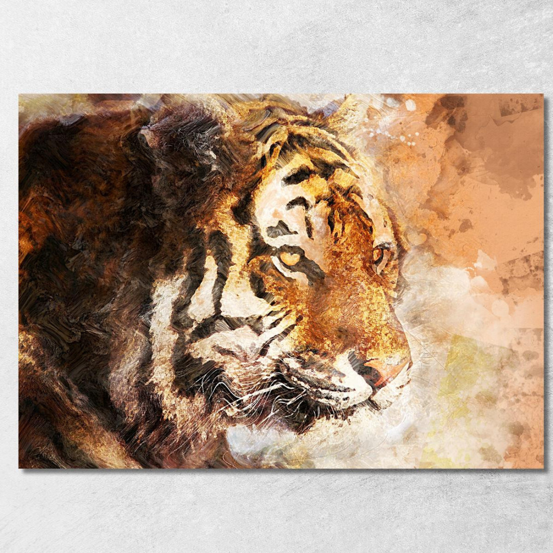 Quadro Tigre Maestosa Forza Della Natura Selvaggia afr26 quadro stampato su tela Quadro Tigre Maestosa Forza Della Natura Selvaggia afr26 quadro stampato su tela