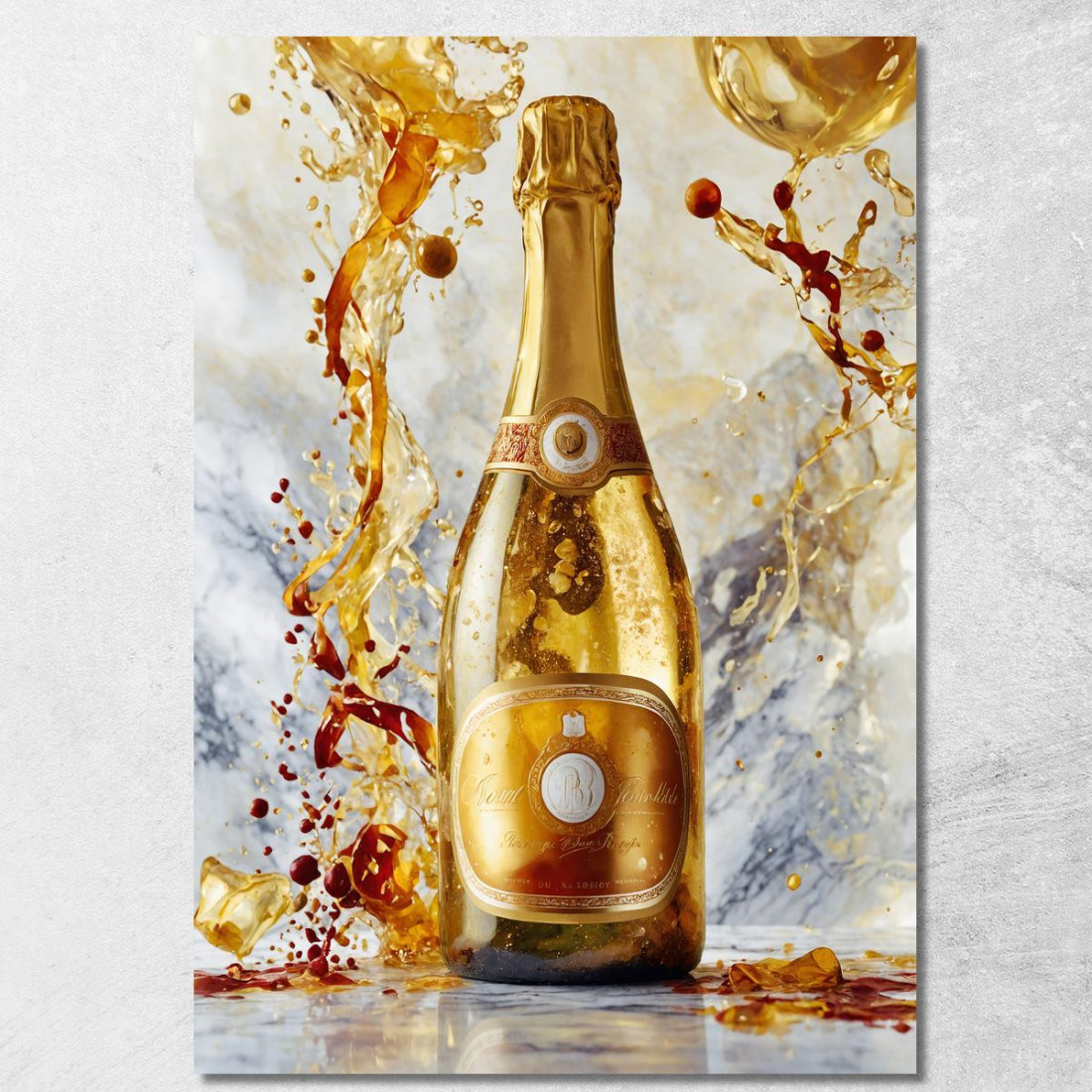 Quadro Moderno Champagne Dorata Lussuosa Vitalità chm14 quadro stampato su tela Quadro Moderno Champagne Dorata Lussuosa Vitalità chm14 quadro stampato su tela
