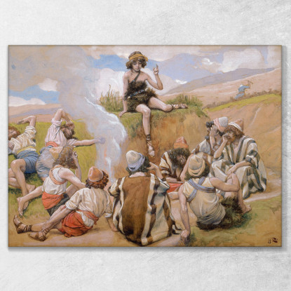 Giuseppe Rivela Il Suo Sogno Ai Suoi Fratelli James Tissot jts49 quadro stampato su tela