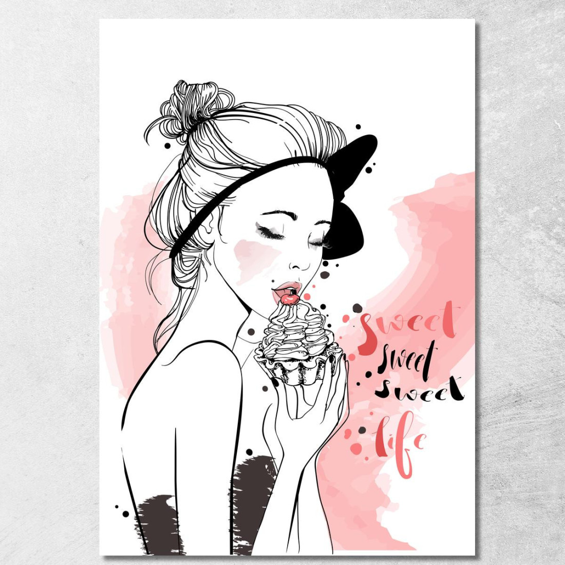 Quadro Dolce Vita Dessert Fashion fsn13 quadro stampato su tela Quadro Dolce Vita Dessert Fashion fsn13 quadro stampato su tela