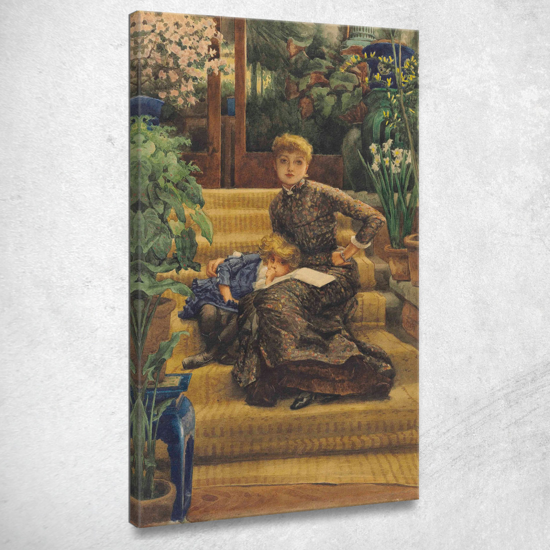 La Sorella Maggiore La Sorella Maggiore James Tissot jts56 quadro stampato su tela La Sorella Maggiore La Sorella Maggiore James Tissot jts56 quadro stampato su tela