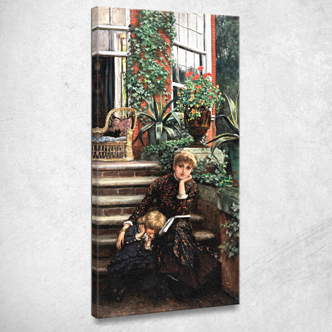 La Sorella Maggiore James Tissot jts57 quadro stampato su tela La Sorella Maggiore James Tissot jts57 quadro stampato su tela