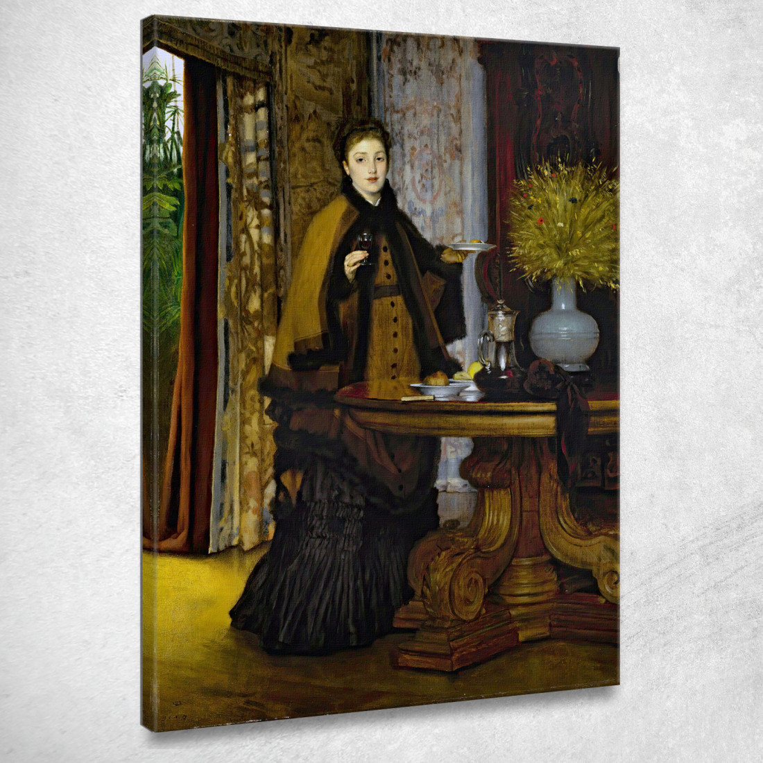 Le Goúter Lo Snack James Tissot jts61 quadro stampato su tela Le Goúter Lo Snack James Tissot jts61 quadro stampato su tela
