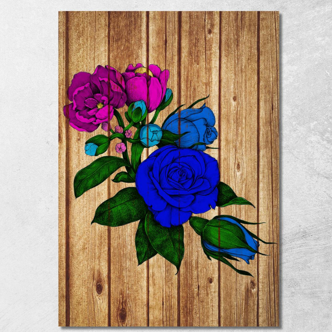 Quadro Fiori Blu E Rosa Su Legno Quadro Moderno Fiori Astratti flp20 quadro stampato su tela Quadro Fiori Blu E Rosa Su Legno Quadro Moderno Fiori Astratti flp20 quadro stampato su tela
