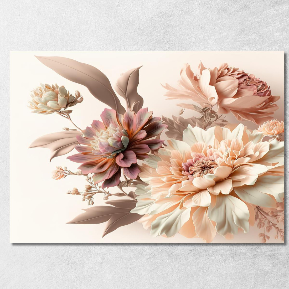 Quadro Fiori Rosa E Beige Acquerello Vintage Quadro Moderno Fiori Astratti flp21 quadro stampato su tela Quadro Fiori Rosa E Beige Acquerello Vintage Quadro Moderno Fiori Astratti flp21 quadro stampato su tela