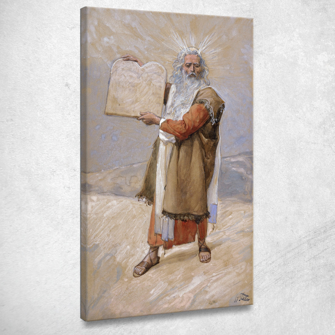 Mosè E I Dieci Comandamenti James Tissot jts64 quadro stampato su tela Mosè E I Dieci Comandamenti James Tissot jts64 quadro stampato su tela