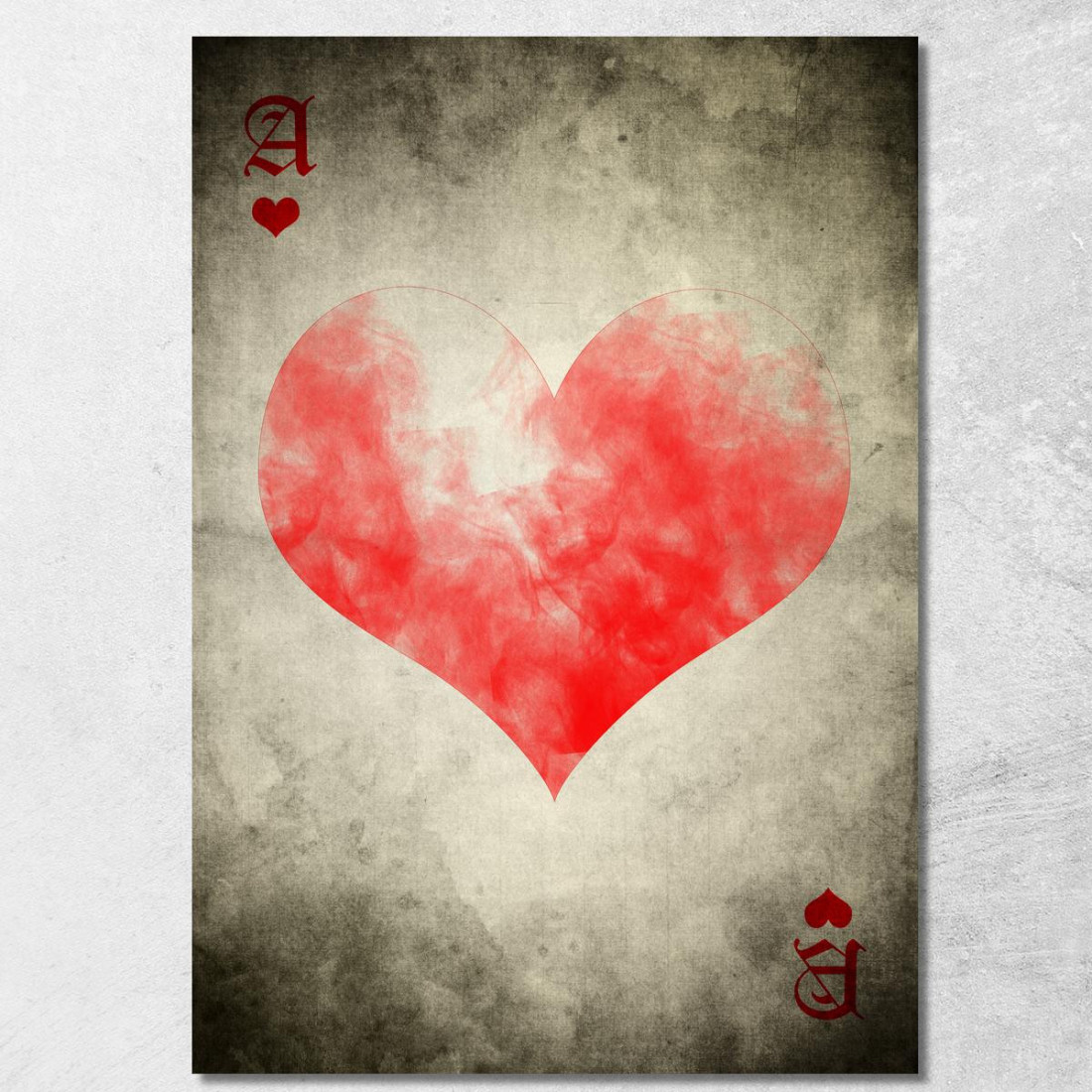 Quadro Carte Da Gioco Asso Di Cuori plc2 quadro stampato su tela Quadro Carte Da Gioco Asso Di Cuori plc2 quadro stampato su tela