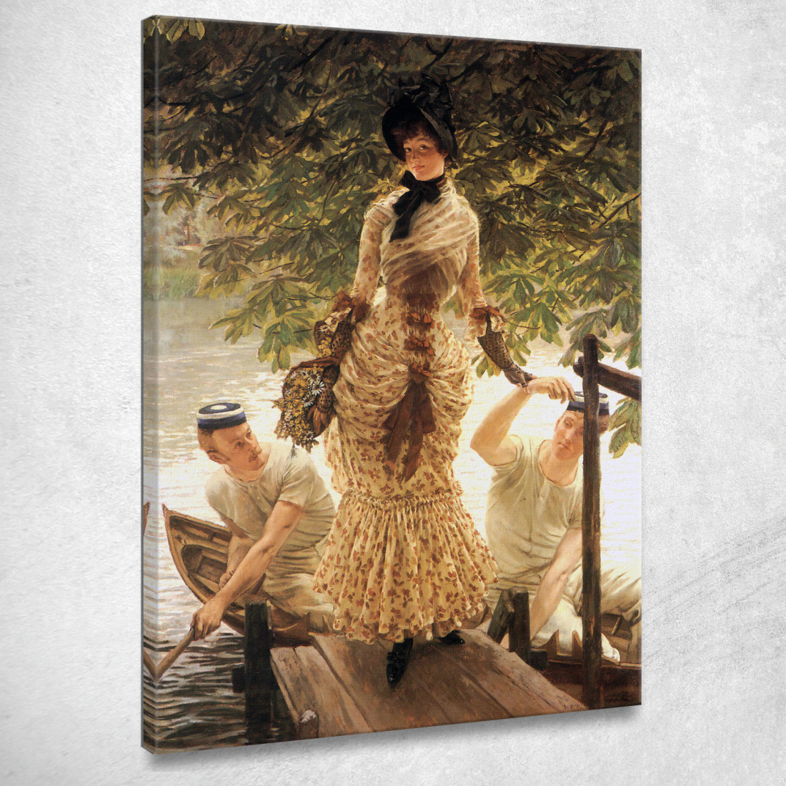 Sul Tamigi James Tissot jts70 quadro stampato su tela Sul Tamigi James Tissot jts70 quadro stampato su tela
