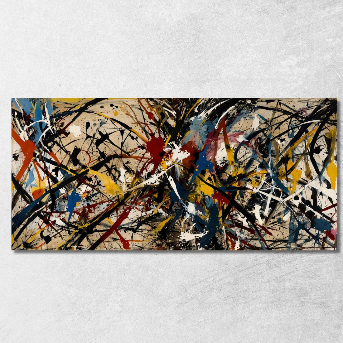 Caos E Struttura Stile Jackson Pollock ijsp3 quadro stampato su tela