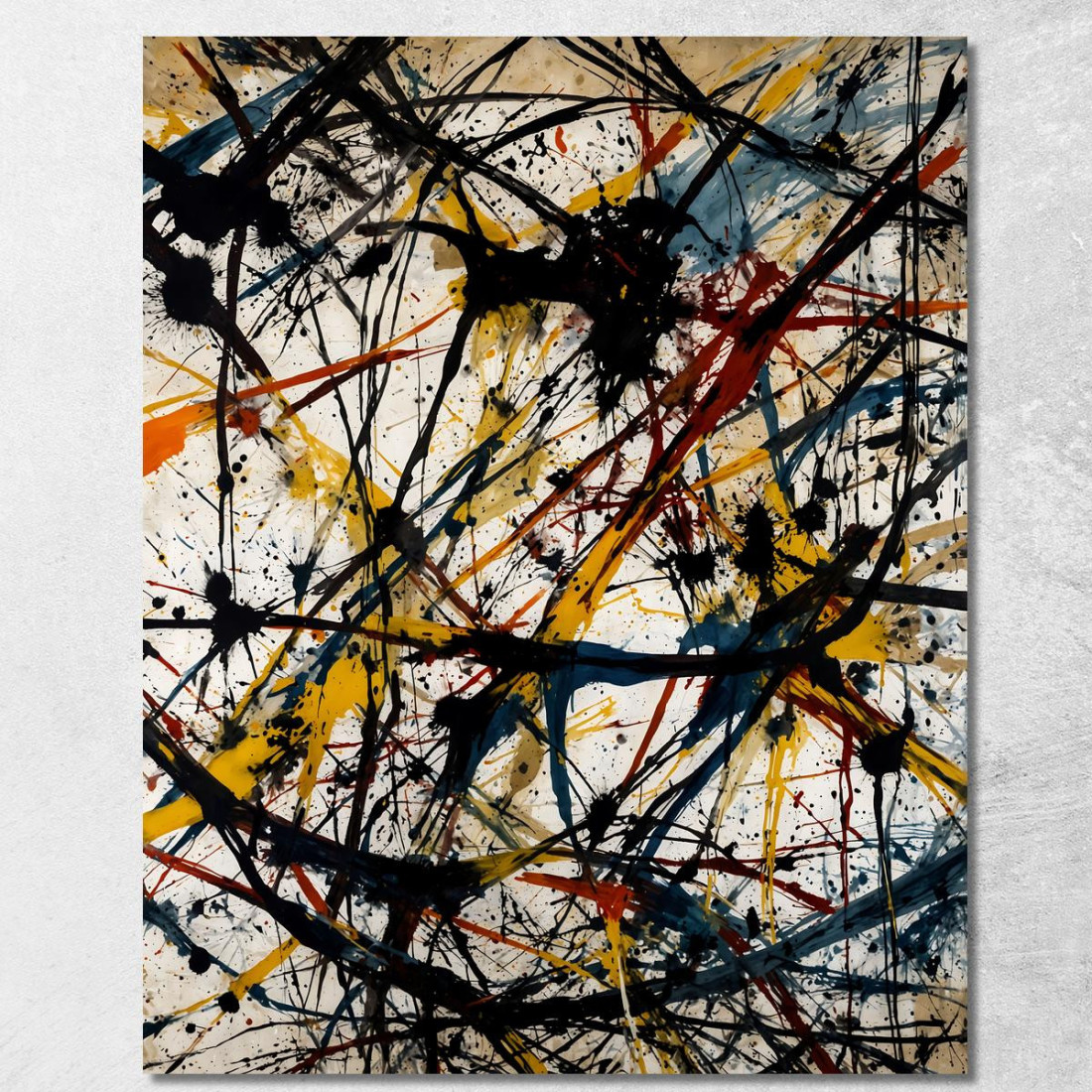 Numero 26 Opera Ispirata 2 Jackson Pollock ijsp17 quadro stampato su tela Numero 26 Opera Ispirata 2 Jackson Pollock ijsp17 quadro stampato su tela