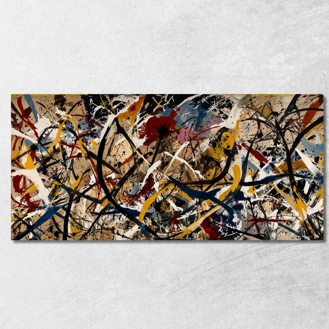 Numero 30 Ispirato Jackson Pollock ijsp20 quadro stampato su tela Numero 30 Ispirato Jackson Pollock ijsp20 quadro stampato su tela