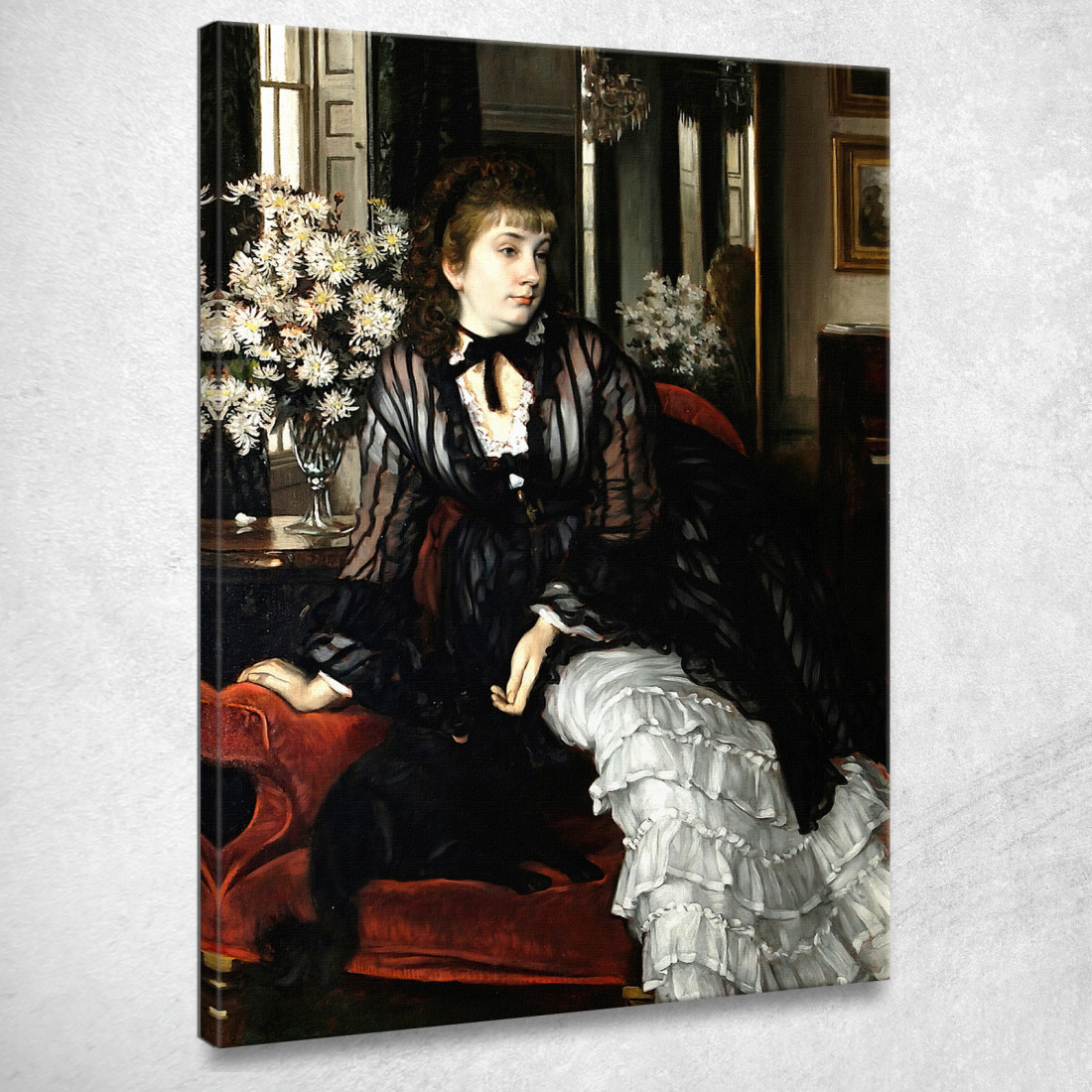 Ritratto Di Sydney Isabella Milner-Gibson James Tissot jts79 quadro stampato su tela Ritratto Di Sydney Isabella Milner-Gibson James Tissot jts79 quadro stampato su tela