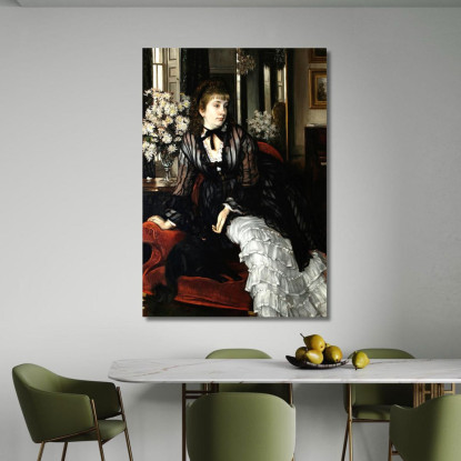 Ritratto Di Sydney Isabella Milner-Gibson James Tissot jts79 quadro stampato su tela