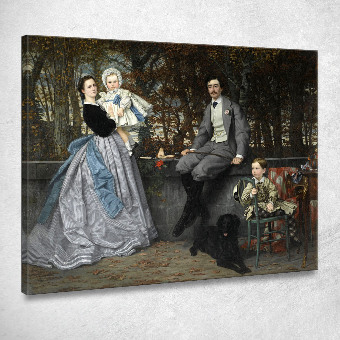 Ritratto Del Marchese E Della Marchesa Di Miramon E Dei Loro Figli James Tissot jts80 quadro stampato su tela Ritratto Del Marchese E Della Marchesa Di Miramon E Dei Loro Figli James Tissot jts80 quadro stampato su tela