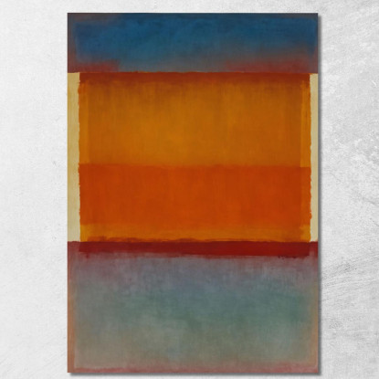 Blu Arancione E Grigio Reinterpretazione Mark Rothko irhk2 quadro stampato su tela