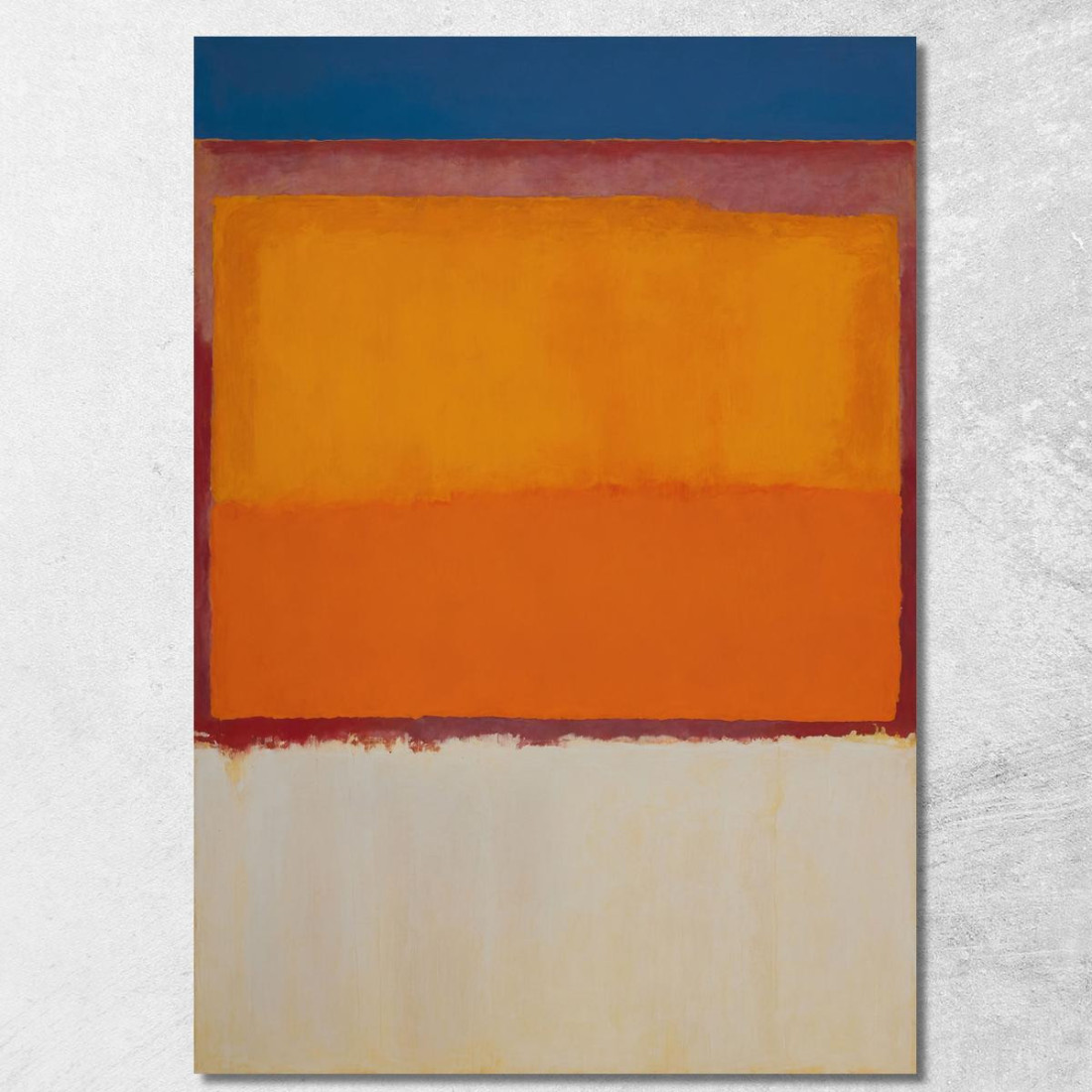 Blu Arancione E Bianco Ispirato A Mark Rothko irhk3 quadro stampato su tela Blu Arancione E Bianco Ispirato A Mark Rothko irhk3 quadro stampato su tela