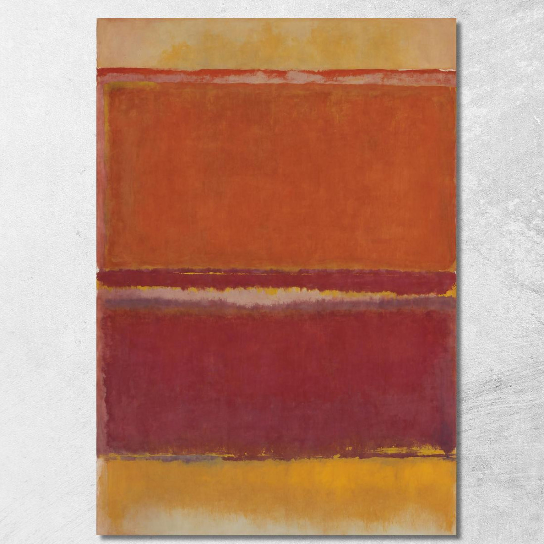 Terra Di Siena Bruciata Bagliore Dorato Stile Mark Rothko irhk4 quadro stampato su tela Terra Di Siena Bruciata Bagliore Dorato Stile Mark Rothko irhk4 quadro stampato su tela