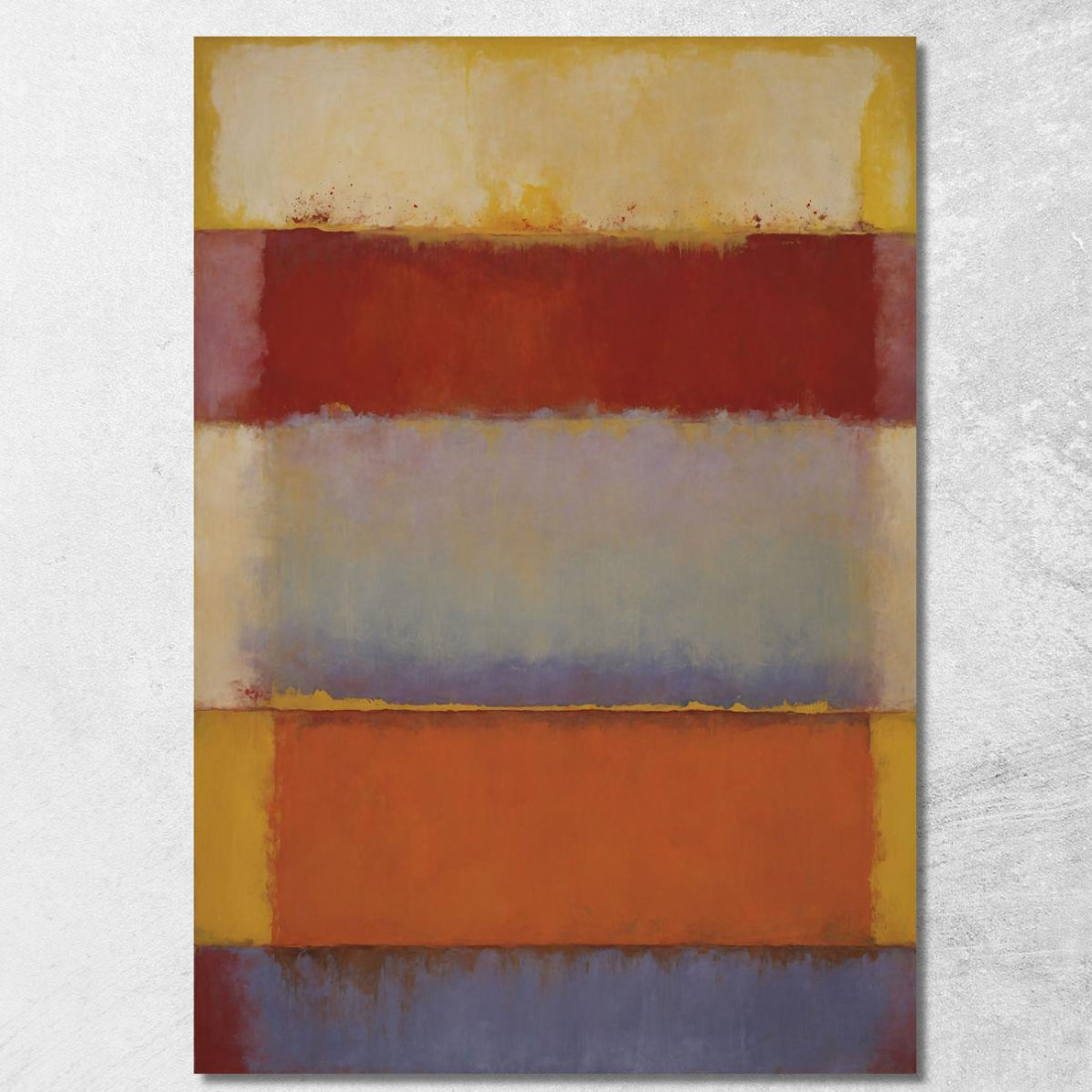 Oro E Scarlatto Su Violetto Soffice Ispirato A Mark Rothko irhk9 quadro stampato su tela Oro E Scarlatto Su Violetto Soffice Ispirato A Mark Rothko irhk9 quadro stampato su tela