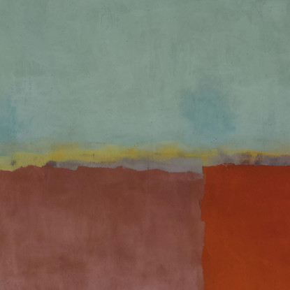 Ocra Ciano Rosso Intenso E Blu Reinterpretazione Mark Rothko irhk14 quadro stampato su tela