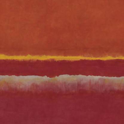 Rosso Borgogna E Giallo Ispirato A Mark Rothko irhk15 quadro stampato su tela