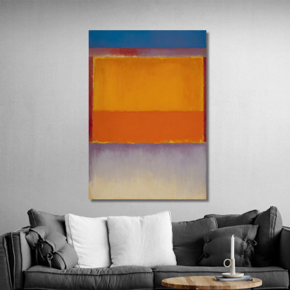 Bagliore Del Tramonto Su Toni Freddi Ispirato A Mark Rothko irhk18 quadro stampato su tela