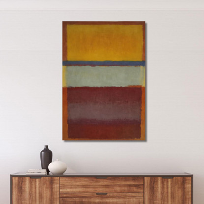 Giallo Blu E Rosso Intenso Ispirato A Mark Rothko irhk21 quadro stampato su tela