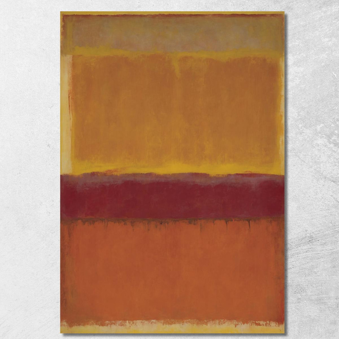 Giallo Rosso E Ruggine Reinterpretazione Mark Rothko irhk23 quadro stampato su tela Giallo Rosso E Ruggine Reinterpretazione Mark Rothko irhk23 quadro stampato su tela