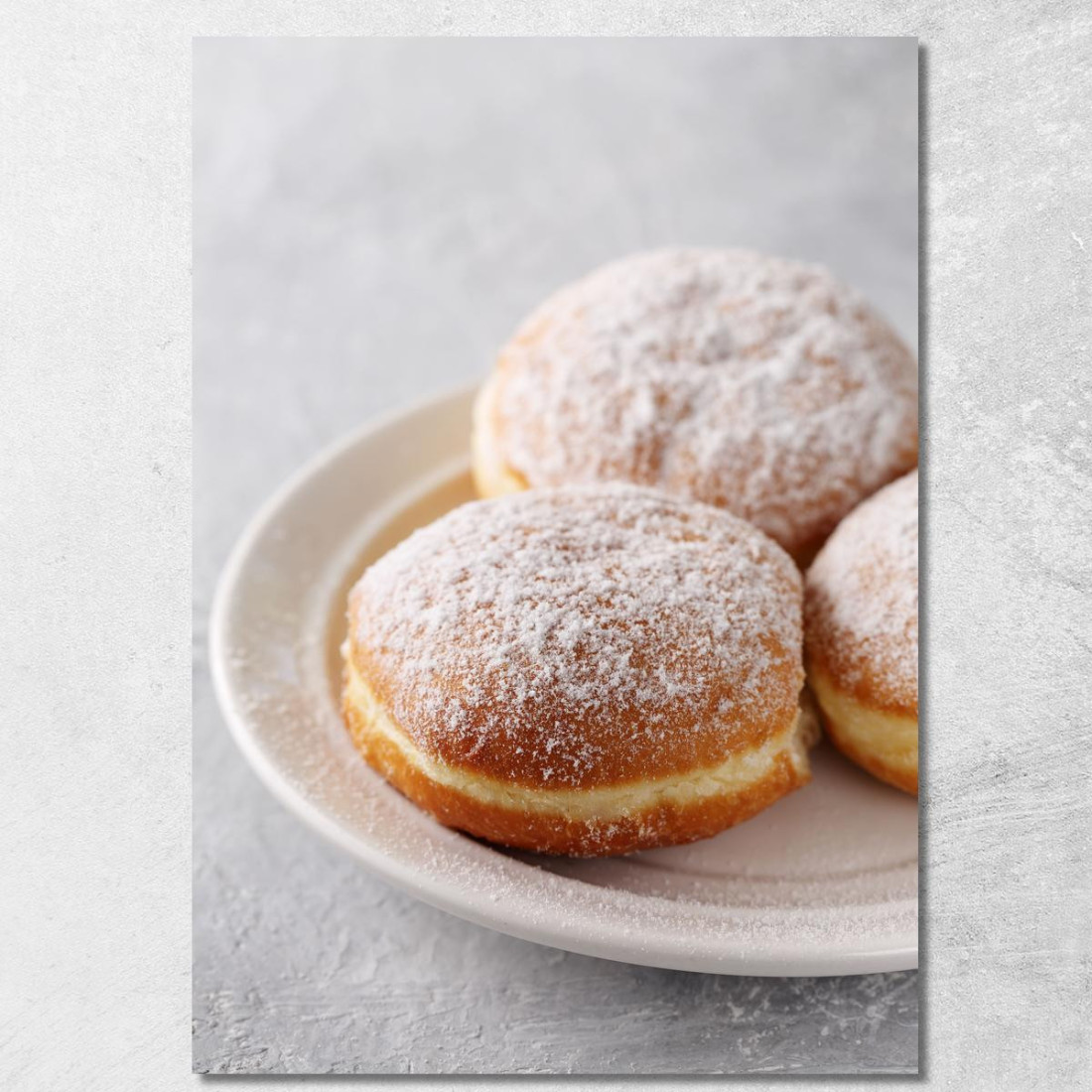 Quadro Moderno Bomboloni Zuccherati Su Piatto Bianco foo6 quadro stampato su tela Quadro Moderno Bomboloni Zuccherati Su Piatto Bianco foo6 quadro stampato su tela