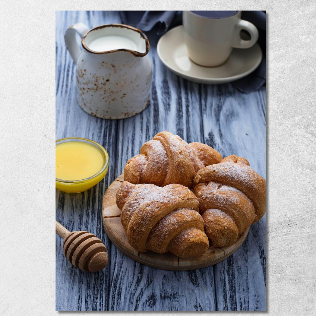 Quadro Moderno Croissant Com Miele foo41 quadro stampato su tela Quadro Moderno Croissant Com Miele foo41 quadro stampato su tela