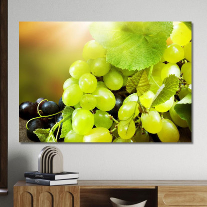 Quadro Moderno Grappoli Di Uva Succosi foo58 quadro stampato su tela