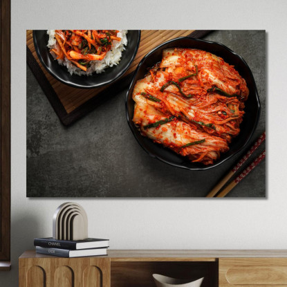 Quadro Moderno Kimchi Coreano Piccante foo74 quadro stampato su tela