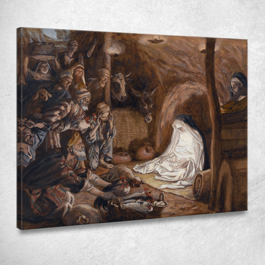 L'Adorazione Dei Pastori James Tissot jts103 quadro stampato su tela L'Adorazione Dei Pastori James Tissot jts103 quadro stampato su tela
