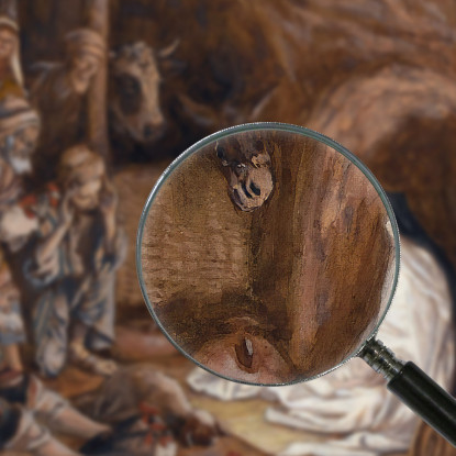 L'Adorazione Dei Pastori James Tissot jts103 quadro stampato su tela