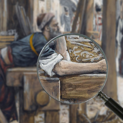 L'Ansia Di San Giuseppe James Tissot jts105 quadro stampato su tela