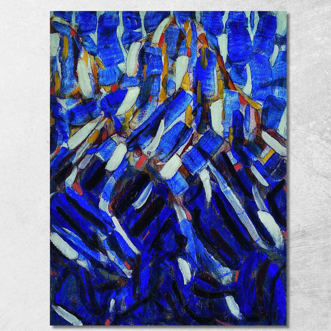 Astrazione Della Montagna Blu Christian Rohlfs cro1 quadro stampato su tela Astrazione Della Montagna Blu Christian Rohlfs cro1 quadro stampato su tela