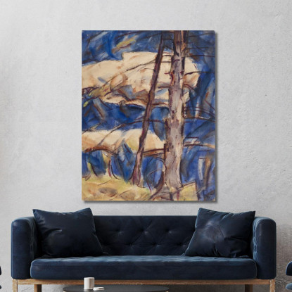 Conifere Spoglie Christian Rohlfs cro7 quadro stampato su tela