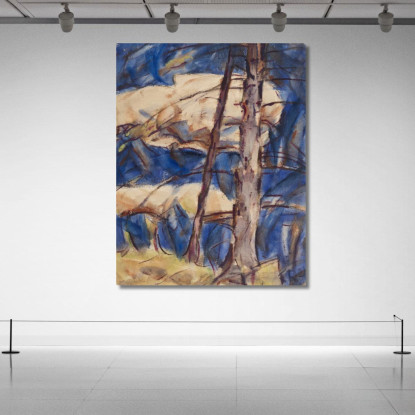 Conifere Spoglie Christian Rohlfs cro7 quadro stampato su tela