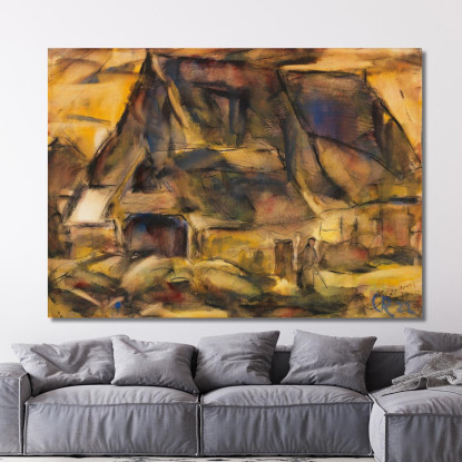 Casale In Holstein Christian Rohlfs cro8 quadro stampato su tela