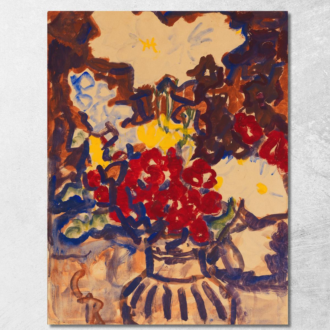 Mazzo Di Fiori Estivi Variopinti Christian Rohlfs cro14 quadro stampato su tela Mazzo Di Fiori Estivi Variopinti Christian Rohlfs cro14 quadro stampato su tela
