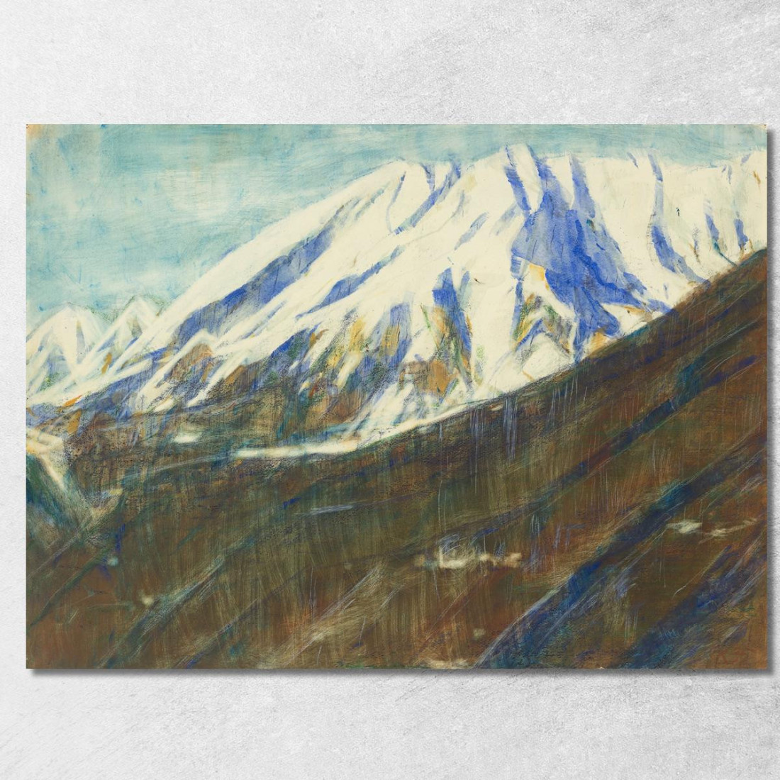 Ghiridone Nella Neve Lago Maggiore Christian Rohlfs cro32 quadro stampato su tela Ghiridone Nella Neve Lago Maggiore Christian Rohlfs cro32 quadro stampato su tela