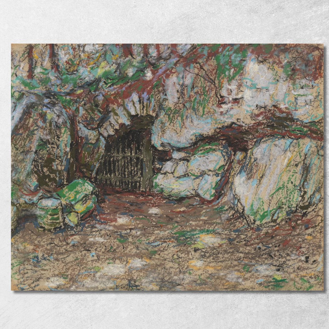 Grotta Nel Parco Di Weimar Christian Rohlfs cro34 quadro stampato su tela Grotta Nel Parco Di Weimar Christian Rohlfs cro34 quadro stampato su tela