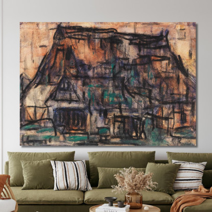 Casa A Soest Christian Rohlfs cro38 quadro stampato su tela
