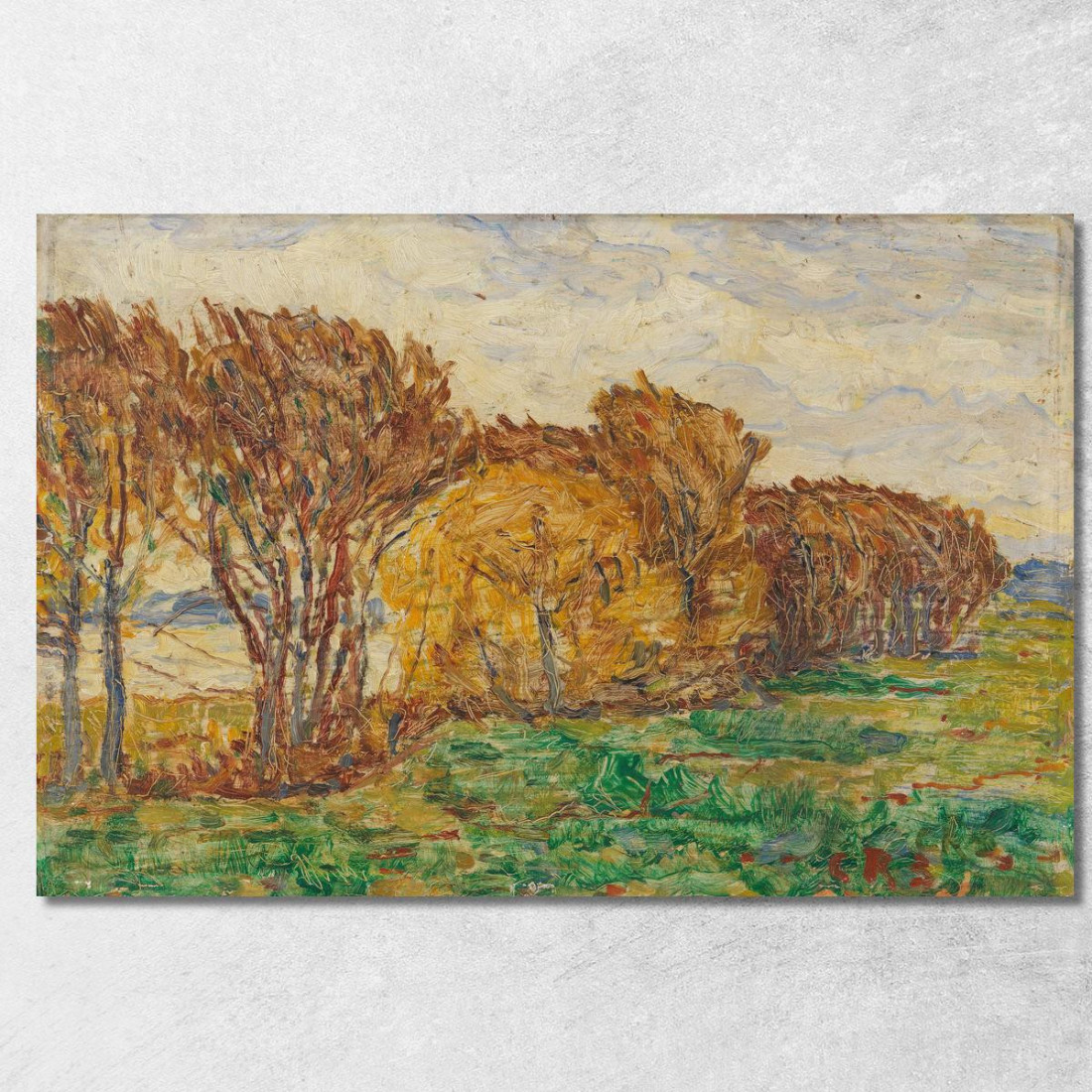 Paesaggio Autunnale Christian Rohlfs cro41 quadro stampato su tela Paesaggio Autunnale Christian Rohlfs cro41 quadro stampato su tela
