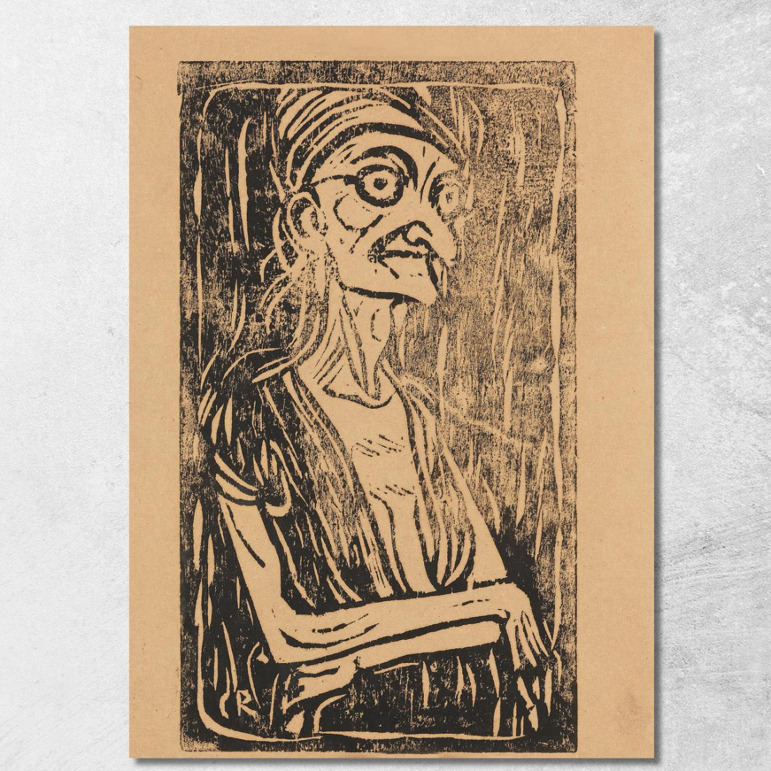 Strega Christian Rohlfs cro42 quadro stampato su tela Strega Christian Rohlfs cro42 quadro stampato su tela