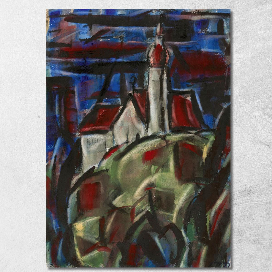 Monastero Di Andechs Christian Rohlfs cro46 quadro stampato su tela Monastero Di Andechs Christian Rohlfs cro46 quadro stampato su tela