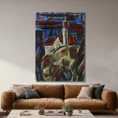 Monastero Di Andechs Christian Rohlfs cro46 quadro stampato su tela